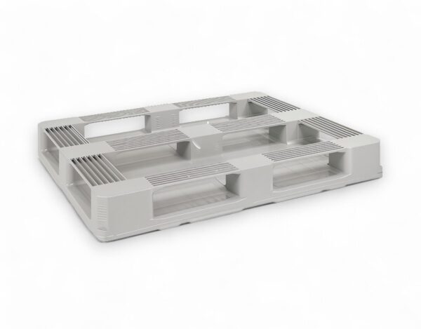 5 RUNNER FLAT HYGIENIC PALLET WITH STEEL BARS
